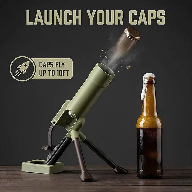 JOYTUTUS Beer Bottle Mortar Bottle Opener, 330-355Ml Mortar Beer Bottle Opener, Hands-Free Push down Opener, for Bar, Gathering, Desk Decor, Game Days, Bbqs, Bachelor Party Fathersdaygift,Summerwins,Campingessentials,Campinggear