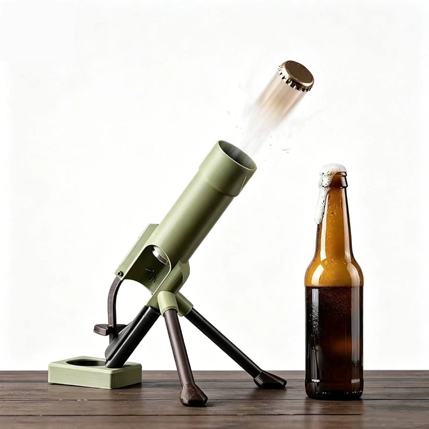 JOYTUTUS Beer Bottle Mortar Bottle Opener, 330-355Ml Mortar Beer Bottle Opener, Hands-Free Push down Opener, for Bar, Gathering, Desk Decor, Game Days, Bbqs, Bachelor Party Fathersdaygift,Summerwins,Campingessentials,Campinggear